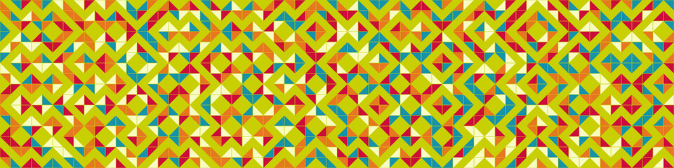 Abstract Geometric Pattern generative computational art illustration