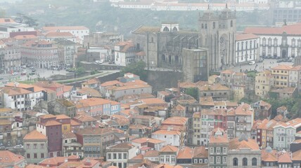 Obraz premium Porto old town panorama roofs