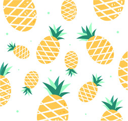 seamless pattern with pineapple