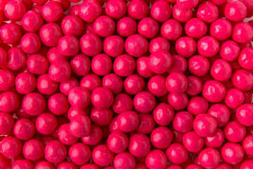 Glazed chocolates. Sweet dragees. Desserts for Candybar. Small colored round candies.