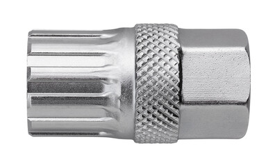 bike cassette lockring remover path isolated on white