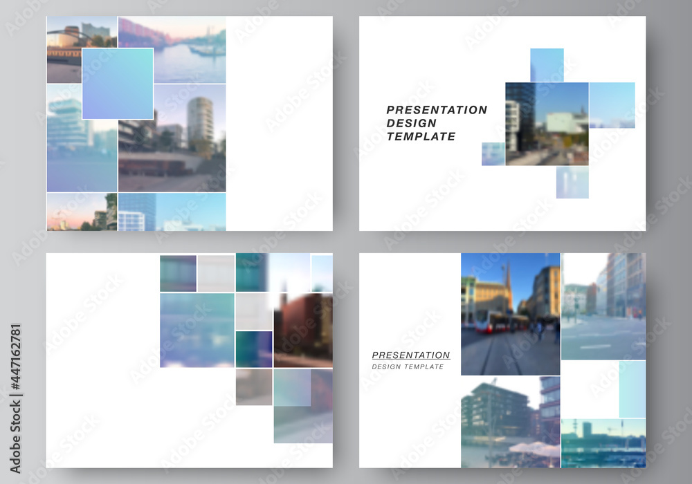 Wall mural vector layout of the presentation slides design business templates, multipurpose template for presen