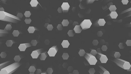 Decorative abstract backdrop. Lots of rods.