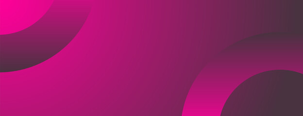 Magenta gradient geometric background design with abstract circle shapes. Vector background