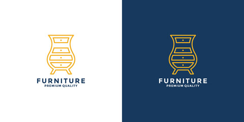 furniture idea logo design for your business property, interior, real estate, renovation etc