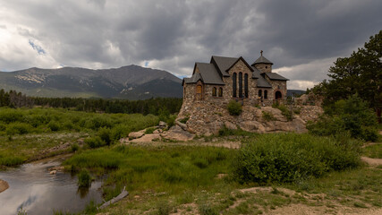 Fototapeta premium Saint Catherine's Chapel on the Rock, Colorado