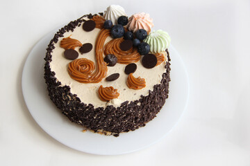 chocolate cake on a plate