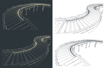 Conveyor roller line drawings