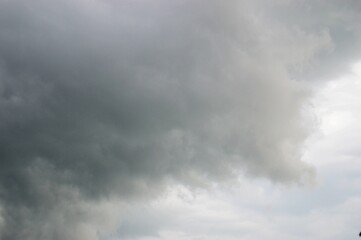 Fototapeta na wymiar Dark clouds in the sky before a thunderstorm