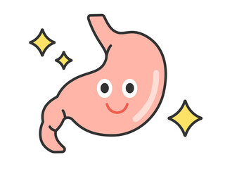 健康な胃のイラスト