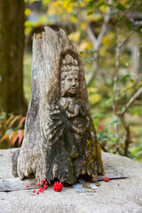 Fototapeta na wymiar 木彫りの仏像 
