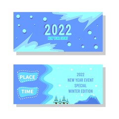 2022  new year banner design