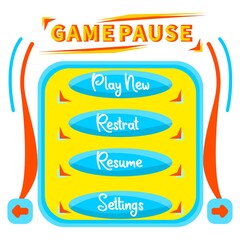 set of game button design