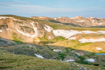 Morning along a mountain pass