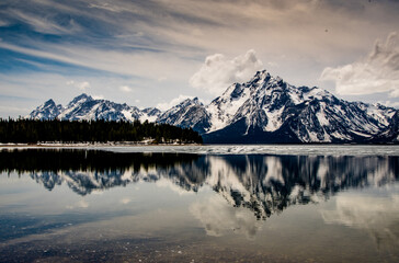 Tetons over Colter Bay