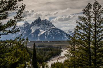 The landscape of Grand Teton National Park