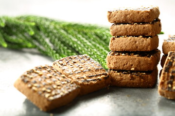Homemade Fresh baked chocolate cookies.