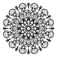 Natural circular mandala art decoration