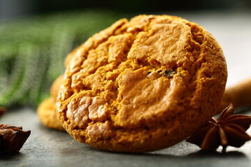 Close up image- Christmas cookies.
