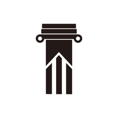 pillar icon vector illustration symbol