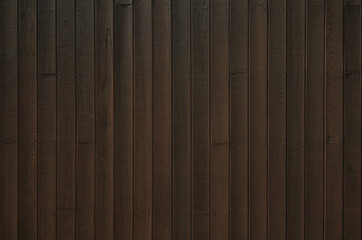 Dark brown wood texture background. Antique wood plank panels