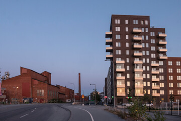 Stockholm, Sweden July 24, 2021 Buildings in the Norra Djurgarden neighborhood.