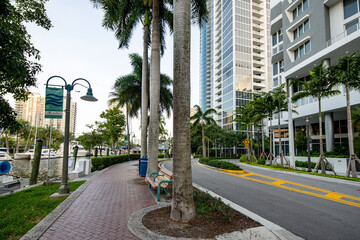 Obraz premium Las Olas riverfront walkway