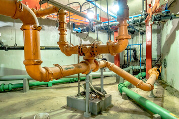 neavy duty industrial plant piping