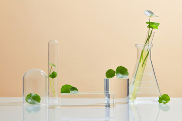 Background Cosmetic laboratory research and development with centella asiatica (gotu kola). Science...