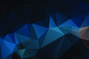 Blue Abstract Color Polygon Background Design, Abstract Geometric Origami Style With Gradient