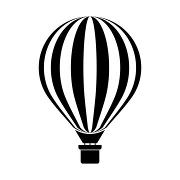 hot air baloon icon set vector sign symbol