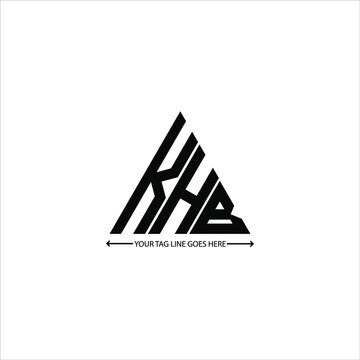 KHB letter logo creative design. KHB unique design
