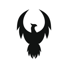 phoenix unique logo design vector template	