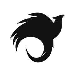 phoenix unique logo design vector template	