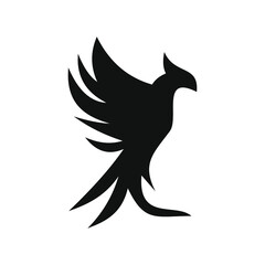 phoenix unique logo design vector template	