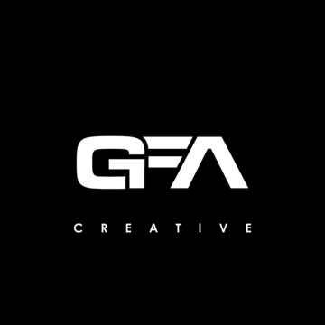 GFA Letter Initial Logo Design Template Vector Illustration