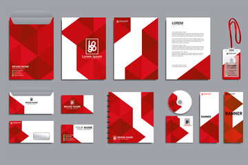 Corporate identity business set design