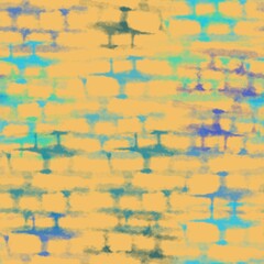 Seamless pattern from the abstract texture of the yellow brick wall for textiles.