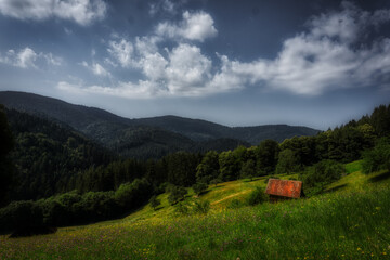 landscape in the mountains