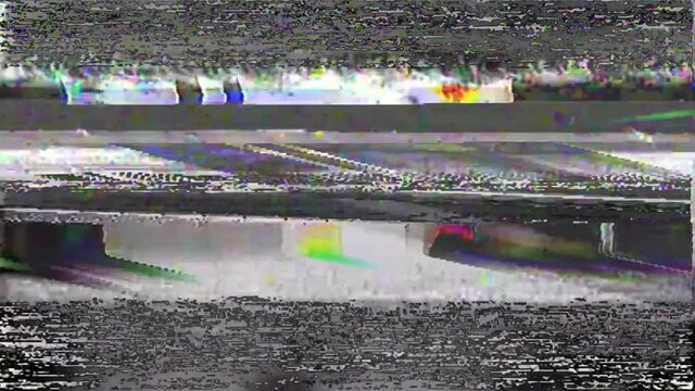 vhs static glitch screen fx