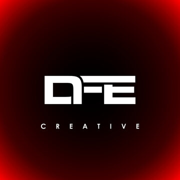 DFE Letter Initial Logo Design Template Vector Illustration