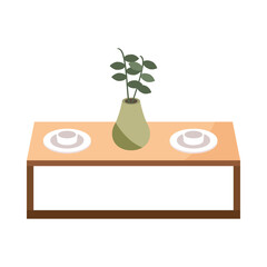 furniture with plant
