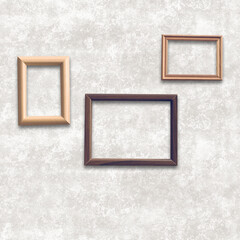 Fototapeta premium frames on white wall