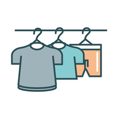 hanging clothes laundry