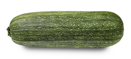 Zucchini isolated. Big green zucchini isolated on white.