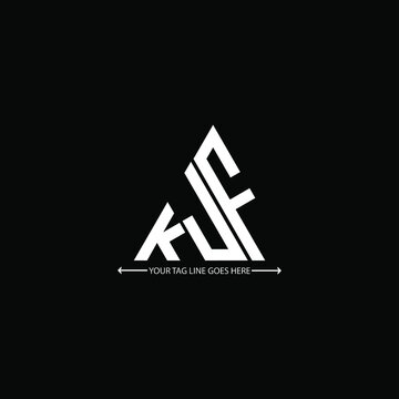 KJF letter logo creative design. KJF unique design
