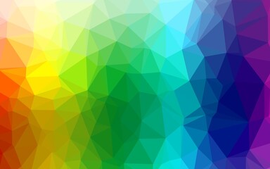 Fototapeta na wymiar Light Multicolor, Rainbow vector blurry triangle texture.