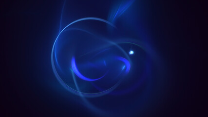 3D rendering abstract multicolor fractal light background