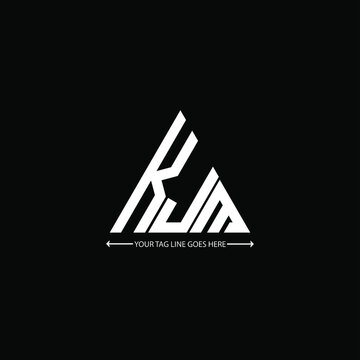 KJM letter logo creative design. KJM unique design

