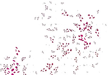 Light Pink vector template with memphis shapes.